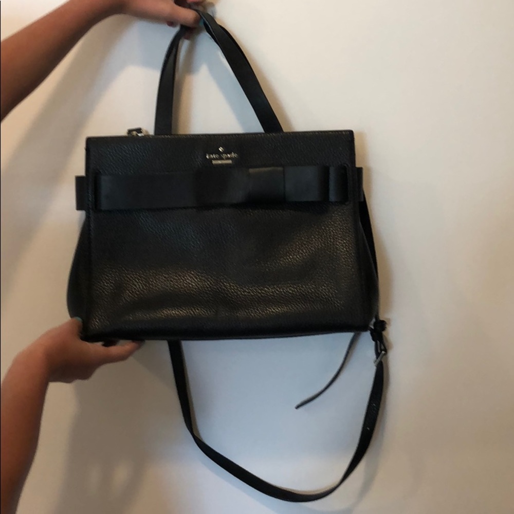 black kate spade bag! perfect size!!